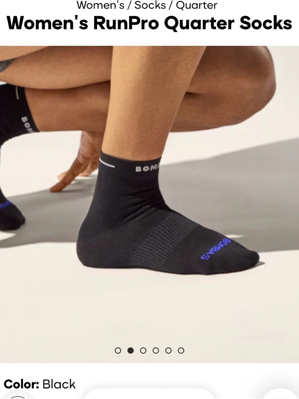 Bombas RunPro Athletic Socks - Lime, White, Black - 3 Pack